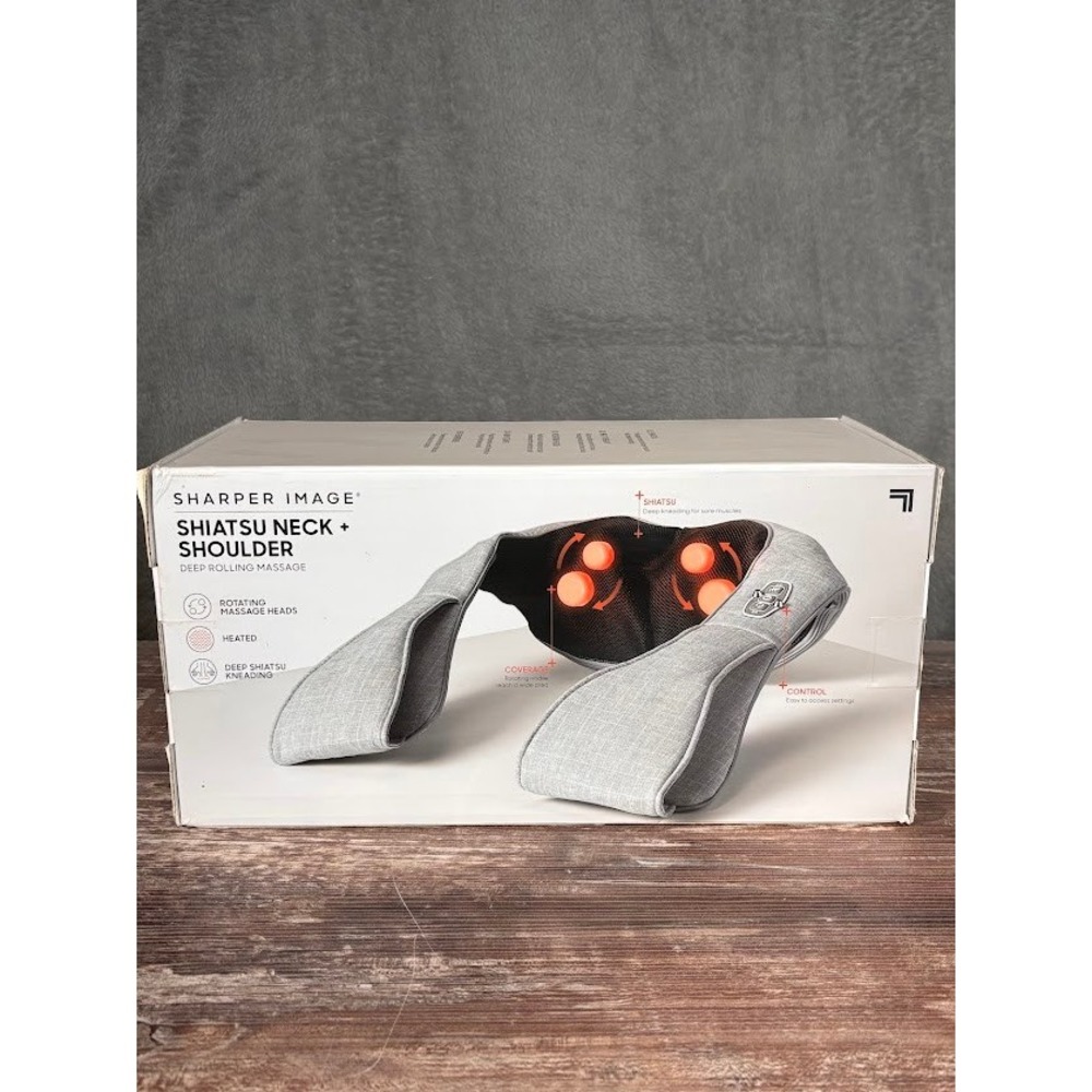 Sharper‎ Image Shiatsu Neck Shoulder Massager Deep Rolling Massage Heated